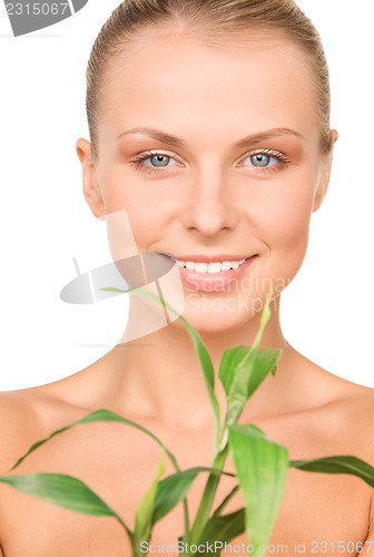 Image of woman with sprout