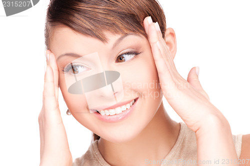 Image of surprised woman face