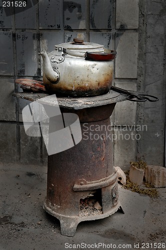Image of kettle on oven