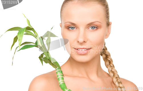 Image of woman with sprout