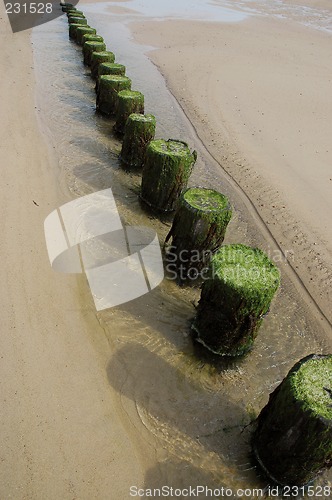 Image of Waterbreaker pickets at a beach