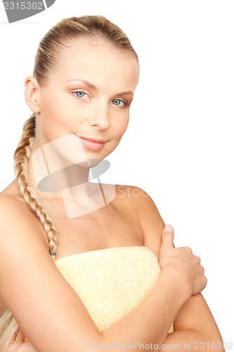 Image of lovely woman in towel