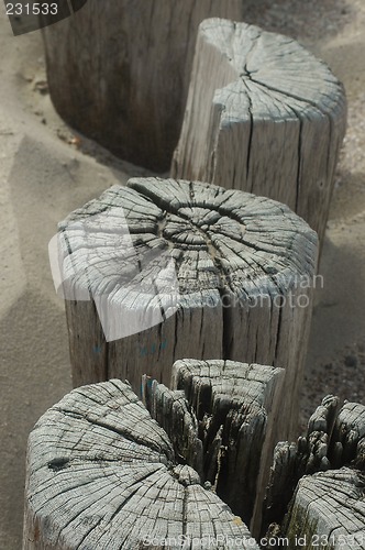 Image of weathered pickets