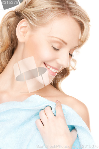 Image of lovely woman in towel