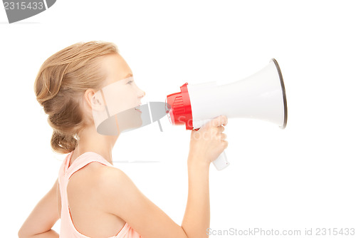 Image of girl with megaphone