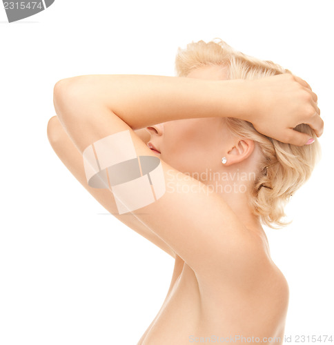 Image of beautiful topless woman