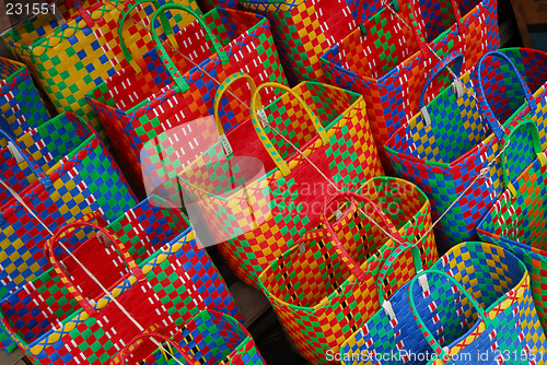 Image of Colorful shopping bags in asia