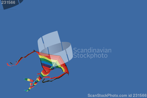 Image of Kite in clear blue sky