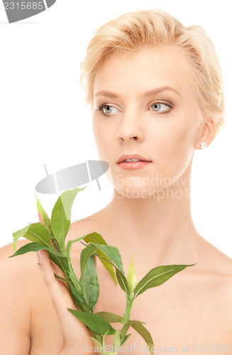 Image of woman with sprout