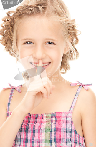 Image of finger on lips 