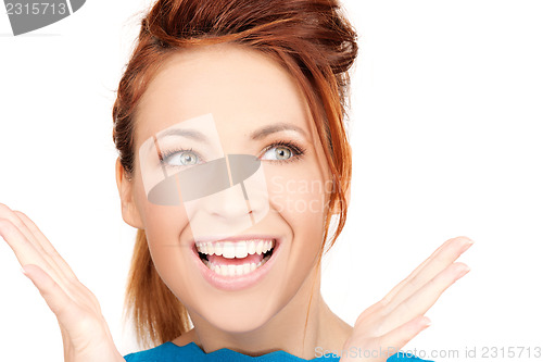 Image of surprised woman face