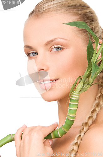 Image of woman with sprout