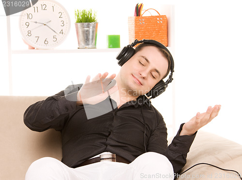 Image of man in headphones