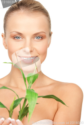 Image of woman with sprout