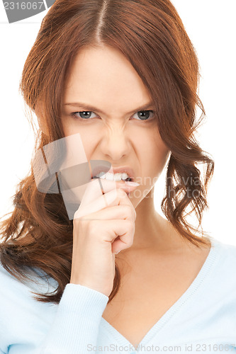 Image of unhappy woman