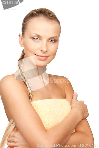 Image of lovely woman in towel