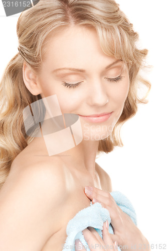 Image of lovely woman in towel