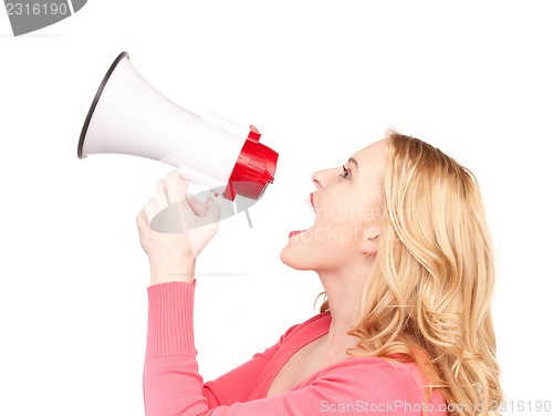 Image of woman with megaphone