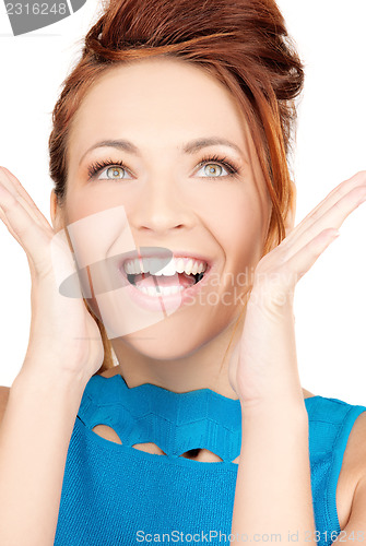 Image of surprised woman face