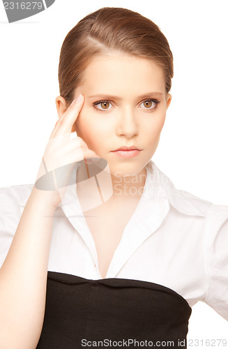 Image of unhappy teenage girl
