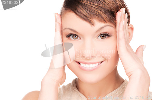 Image of surprised woman face
