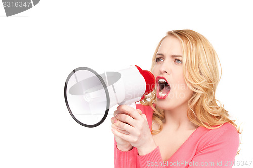 Image of woman with megaphone