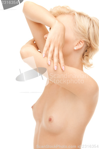 Image of beautiful topless woman