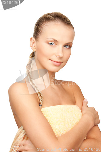 Image of lovely woman in towel