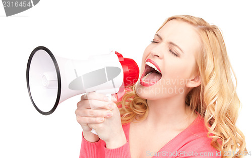 Image of woman with megaphone