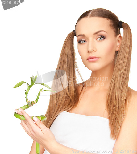 Image of woman with sprout