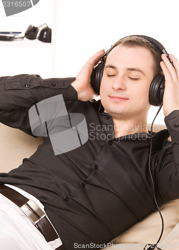 Image of man in headphones
