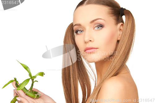 Image of woman with sprout