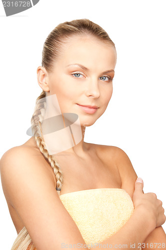 Image of lovely woman in towel