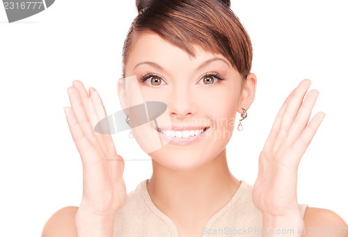 Image of surprised woman face