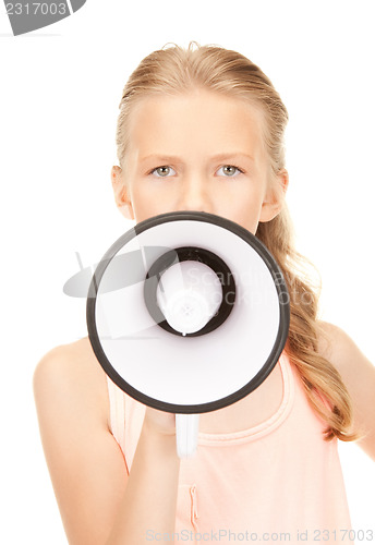 Image of girl with megaphone