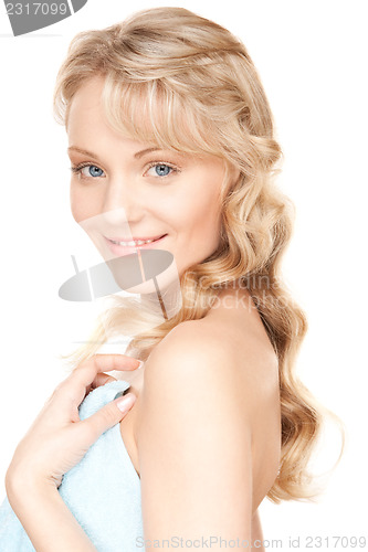 Image of lovely woman in towel