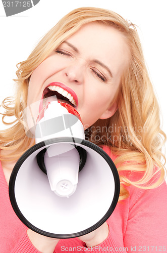 Image of woman with megaphone