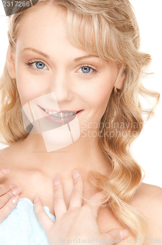 Image of lovely woman in towel