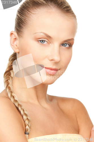 Image of lovely woman in towel