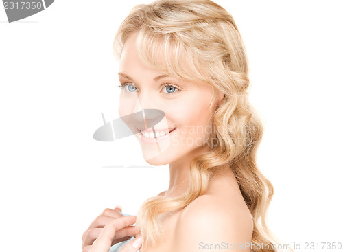 Image of lovely woman in towel