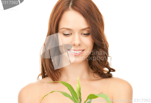 Image of woman with sprout