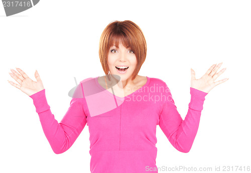 Image of surprised woman