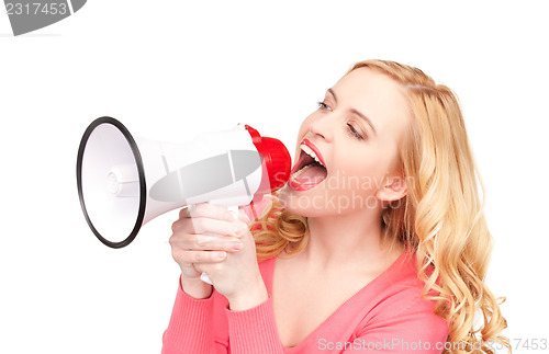 Image of woman with megaphone