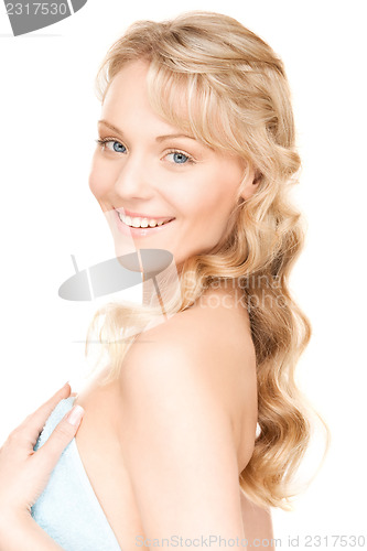 Image of lovely woman in towel