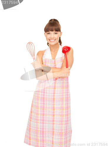 Image of housewife with red ladle