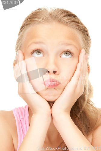 Image of unhappy girl