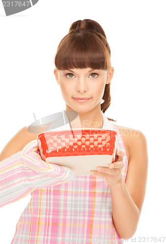 Image of cooking housewife