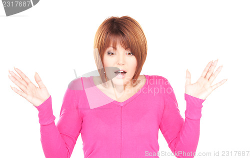 Image of surprised woman