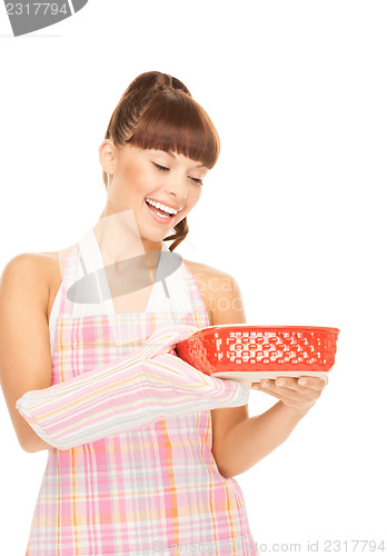 Image of cooking housewife