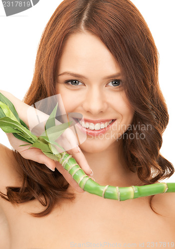 Image of woman with sprout